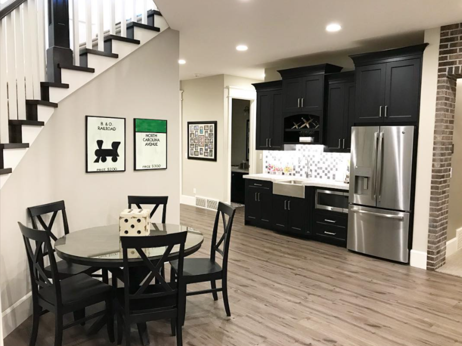 Kitchenette in Salt Lake City Basement